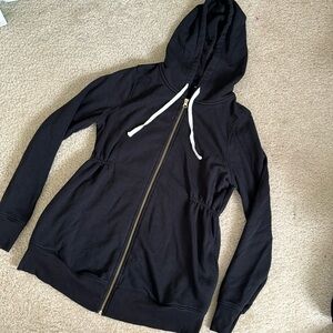 Old Navy women’s black maternity zip up hoodie